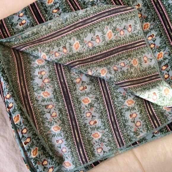 Take Your Tie Off Sage Green Multi Print Wide-Leg Pants, XS - Picture 9 of 9